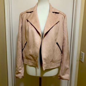 🔷🩸Women’s Faux Suede Coat Soft Pink Size M